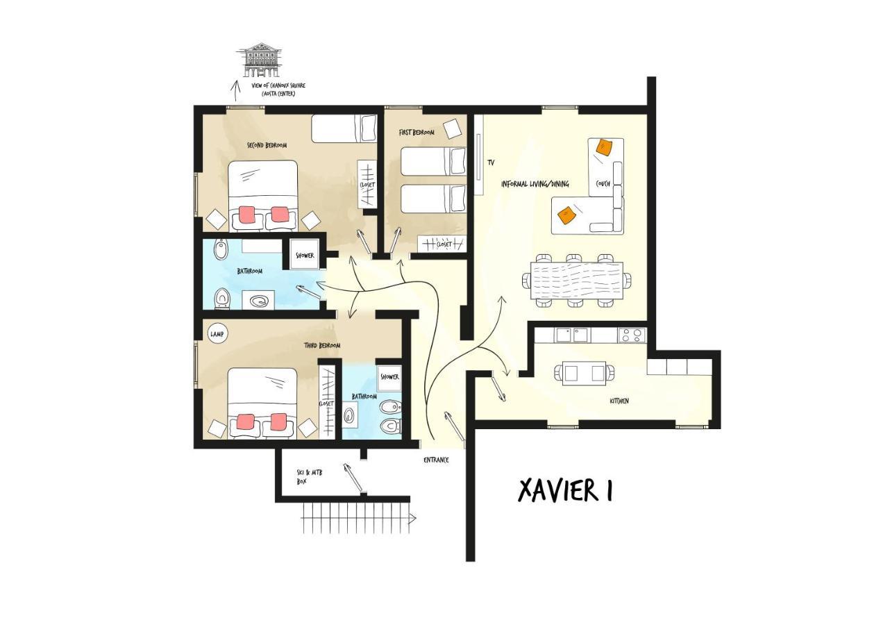 Alp Apartments Ski & Bike - Xavier Aosta Zewnętrze zdjęcie